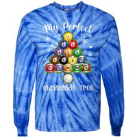 Christmas Tree Billiards Ugly Xmas Sweater Great Gift Tie-Dye Long Sleeve Shirt