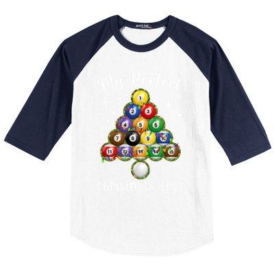 Christmas Tree Billiards Ugly Xmas Sweater Great Gift Baseball Sleeve Shirt