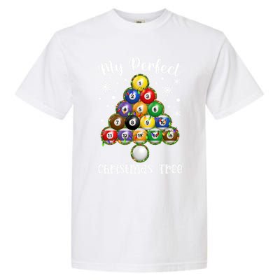 Christmas Tree Billiards Ugly Xmas Sweater Great Gift Garment-Dyed Heavyweight T-Shirt