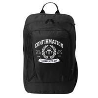 Confirmation Thanks Be To God Christian Catholic Jesus City Backpack