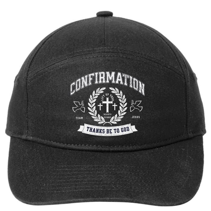 Confirmation Thanks Be To God Christian Catholic Jesus 7-Panel Snapback Hat