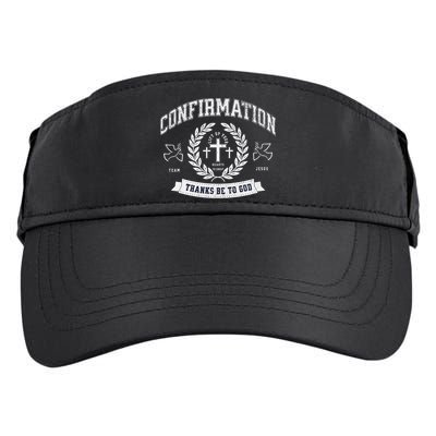 Confirmation Thanks Be To God Christian Catholic Jesus Adult Drive Performance Visor