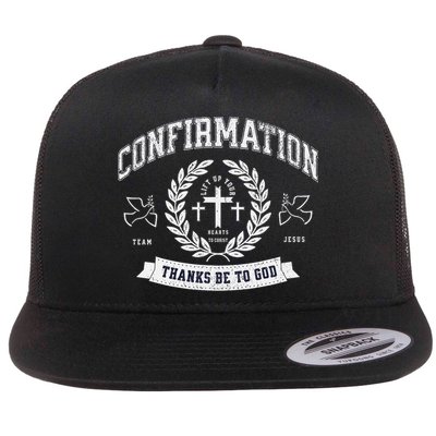 Confirmation Thanks Be To God Christian Catholic Jesus Flatbill Hat