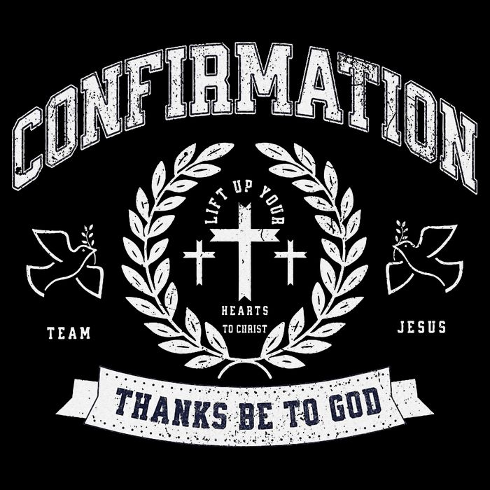 Confirmation Thanks Be To God Christian Catholic Jesus Flat Bill Trucker Hat