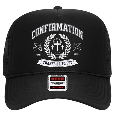 Confirmation Thanks Be To God Christian Catholic Jesus Trucker Hat