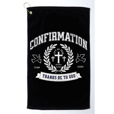 Confirmation Thanks Be To God Christian Catholic Jesus Golf Towel