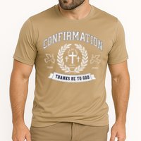 Confirmation Thanks Be To God Christian Catholic Jesus Cooling Performance Crew T-Shirt