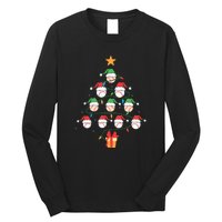 Christmas Baseball Tree Light Funny Xmas Sport Holiday Long Sleeve Shirt