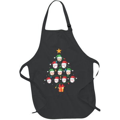 Christmas Baseball Tree Light Funny Xmas Sport Holiday Apron