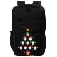 Christmas Baseball Tree Light Funny Xmas Sport Holiday Impact Tech Backpack