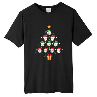 Christmas Baseball Tree Light Funny Xmas Sport Holiday Tall Fusion ChromaSoft Performance T-Shirt