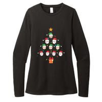 Christmas Baseball Tree Light Funny Xmas Sport Holiday Womens CVC Long Sleeve Shirt