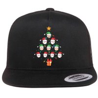 Christmas Baseball Tree Light Funny Xmas Sport Holiday Flat Bill Trucker Hat