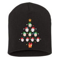 Christmas Baseball Tree Light Funny Xmas Sport Holiday Short Acrylic Beanie