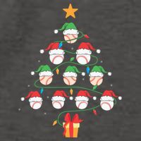 Christmas Baseball Tree Light Funny Xmas Sport Holiday Vector Backpack