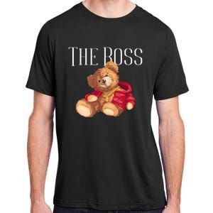 Cool Teddy Bear Dollar Sign Teddy Lover The Boss Bossy Adult ChromaSoft Performance T-Shirt