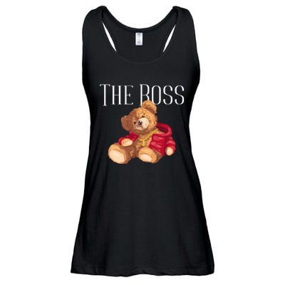 Cool Teddy Bear Dollar Sign Teddy Lover The Boss Bossy Ladies Essential Flowy Tank