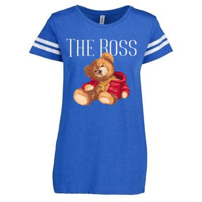 Cool Teddy Bear Dollar Sign Teddy Lover The Boss Bossy Enza Ladies Jersey Football T-Shirt