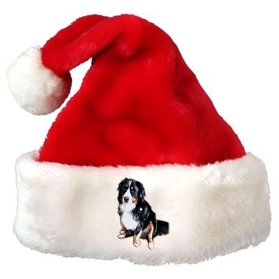 Celebrate The Bernese Mountain DogS Boundless Joy Mischief Premium Christmas Santa Hat