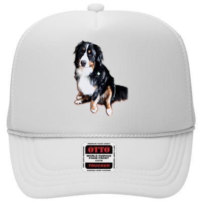 Celebrate The Bernese Mountain DogS Boundless Joy Mischief High Crown Mesh Back Trucker Hat