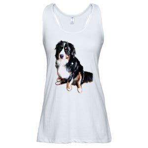 Celebrate The Bernese Mountain DogS Boundless Joy Mischief Ladies Essential Flowy Tank