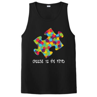 Choose To Be Kind Autism Puzzle Piece Gift PosiCharge Competitor Tank