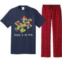 Choose To Be Kind Autism Puzzle Piece Gift Pajama Set