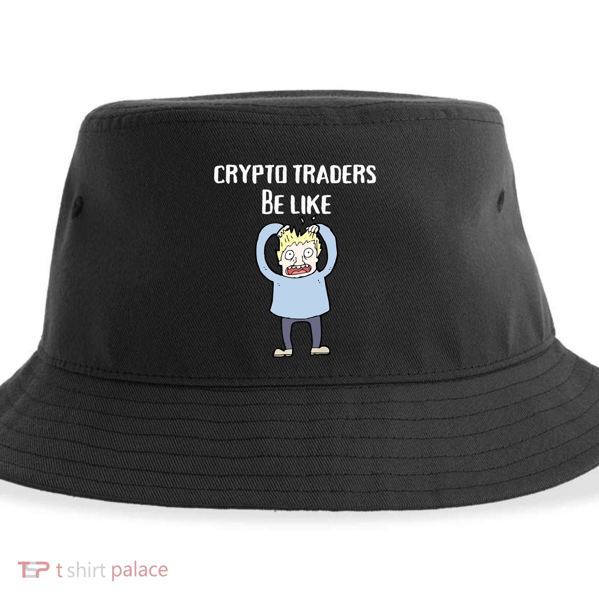 CRYPTO TRADERS BE LIKE Premium Sustainable Bucket Hat