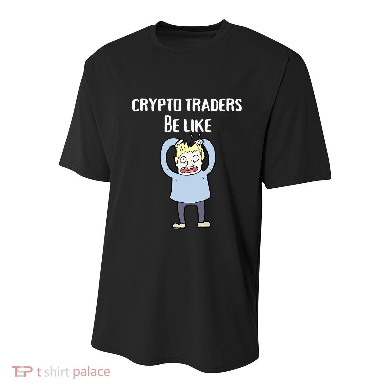 CRYPTO TRADERS BE LIKE Premium Youth Performance Sprint T-Shirt