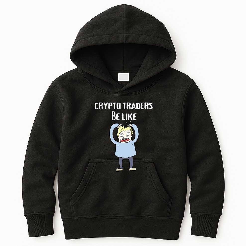 CRYPTO TRADERS BE LIKE Premium Kids Hoodie