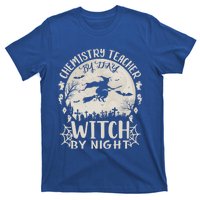 Chemistry Teacher By Day Witch By Night Funny Halloween Cute Gift T-Shirt