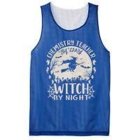 Chemistry Teacher By Day Witch By Night Funny Halloween Cute Gift Mesh Reversible Basketball Jersey Tank