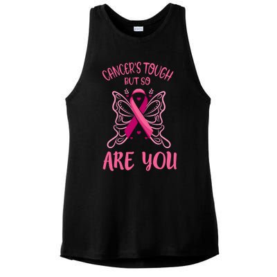 Cancer’s Tough But So Are You Gift Ladies PosiCharge Tri-Blend Wicking Tank