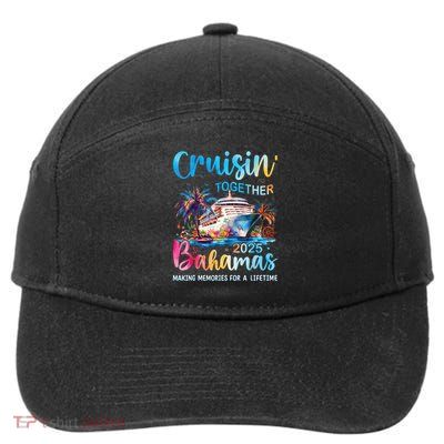 Cruisin Together Bahamas 2025 Family Cruise Bahamas Vacation 7-Panel Snapback Hat
