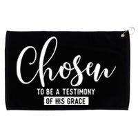 Chosen To Be A Testimony Of His Grace Christian Faith Grommeted Golf Towel