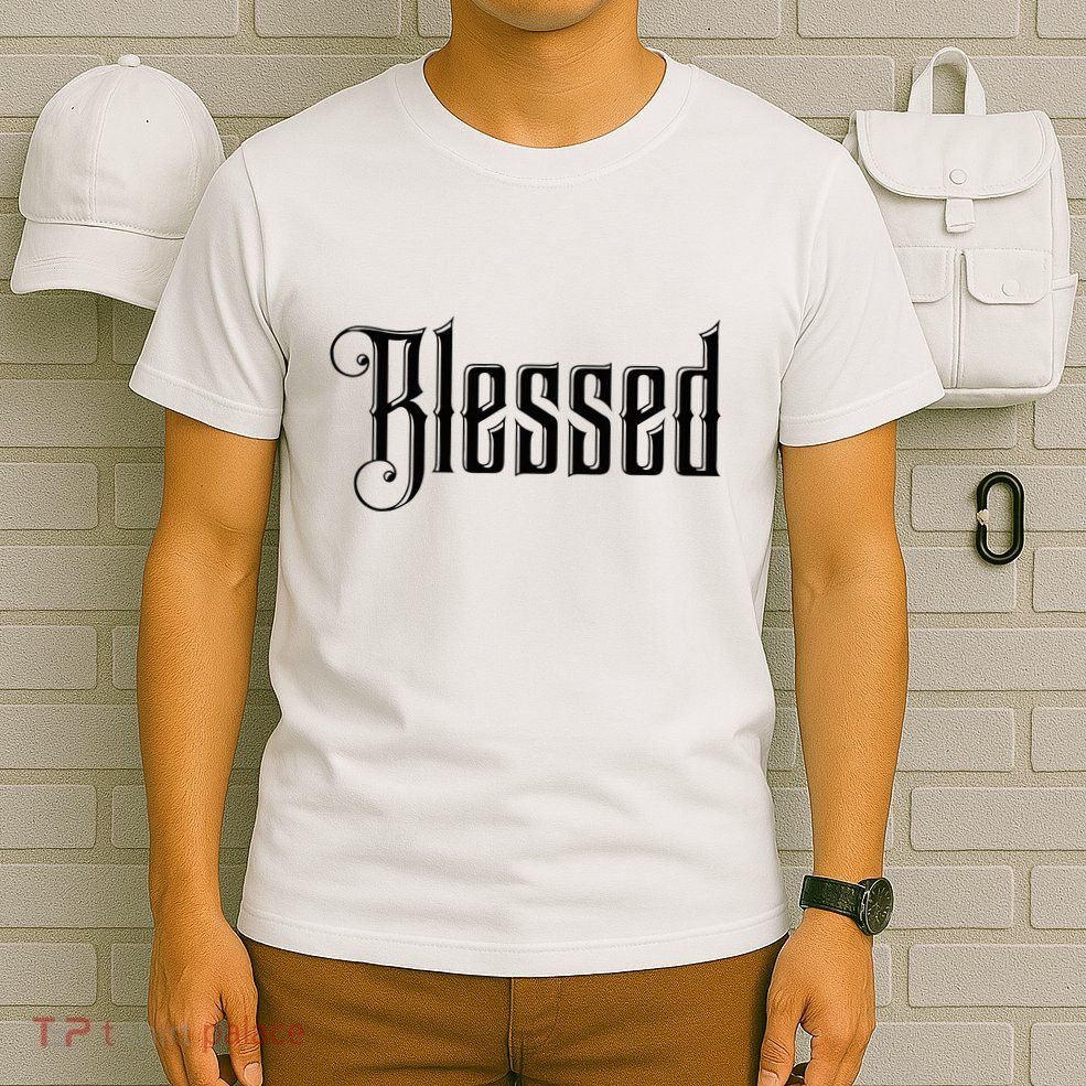 Christian T Blessed Black Bible Verses T-Shirt