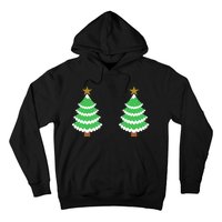 Christmas Tree Boobs Xmas Snow Funny Tree Boobs Gifts Hoodie