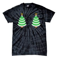 Christmas Tree Boobs Xmas Snow Funny Tree Boobs Gifts Tie-Dye T-Shirt