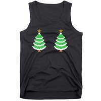 Christmas Tree Boobs Xmas Snow Funny Tree Boobs Gifts Tank Top