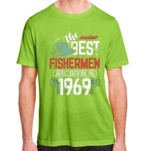 Cute The Best Fisherman Are Born In 1969 Fishing Hat Trout Boat Adult ChromaSoft Performance T-Shirt