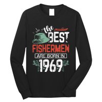 Cute The Best Fisherman Are Born In 1969 Fishing Hat Trout Boat Long Sleeve Shirt