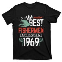 Cute The Best Fisherman Are Born In 1969 Fishing Hat Trout Boat T-Shirt