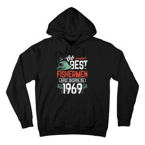 Cute The Best Fisherman Are Born In 1969 Fishing Hat Trout Boat Tall Hoodie