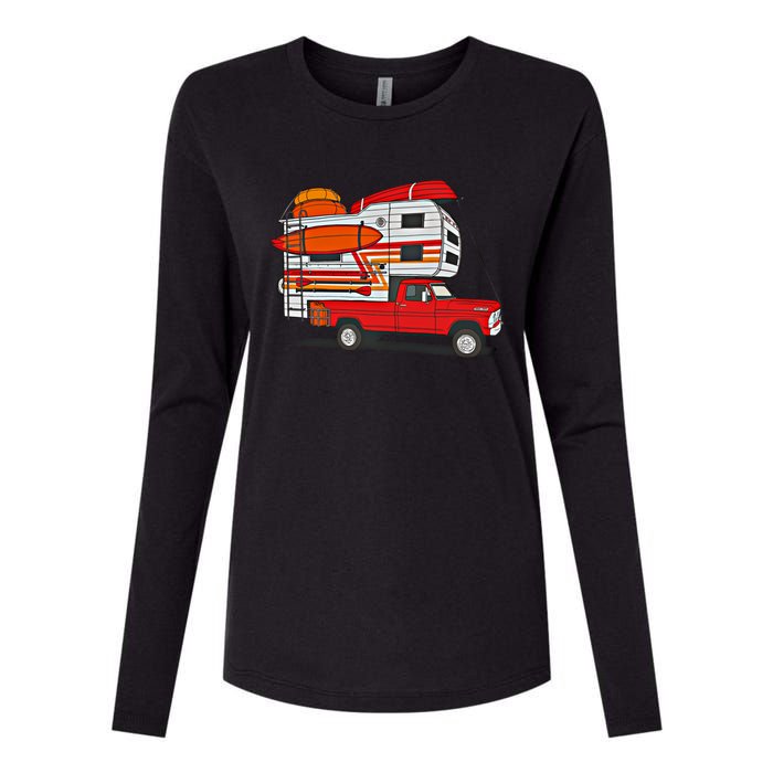 Camping Truck Boats Watercraft Kayaks And Paddleboards Cool Gift Womens Cotton Relaxed Long Sleeve T-Shirt