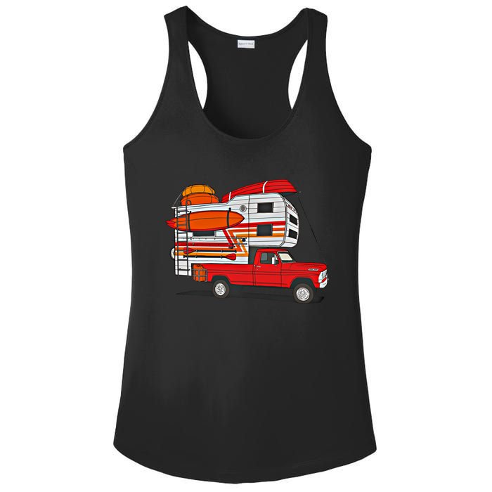 Camping Truck Boats Watercraft Kayaks And Paddleboards Cool Gift Ladies PosiCharge Competitor Racerback Tank