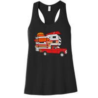 Camping Truck Boats Watercraft Kayaks And Paddleboards Cool Gift Women's Racerback Tank