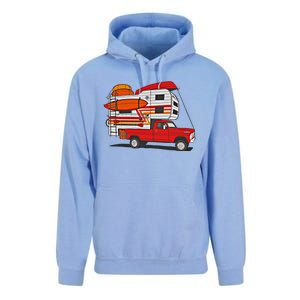 Camping Truck Boats Watercraft Kayaks And Paddleboards Cool Gift Unisex Surf Hoodie