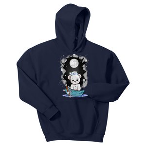 Cute Teddy Bear Teddy Bear Sailor Mystical Maritime Child Kids Hoodie