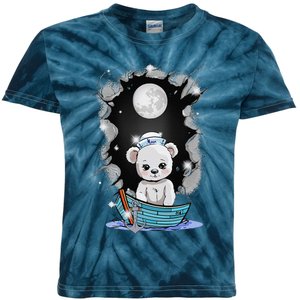 Cute Teddy Bear Teddy Bear Sailor Mystical Maritime Child Kids Tie-Dye T-Shirt