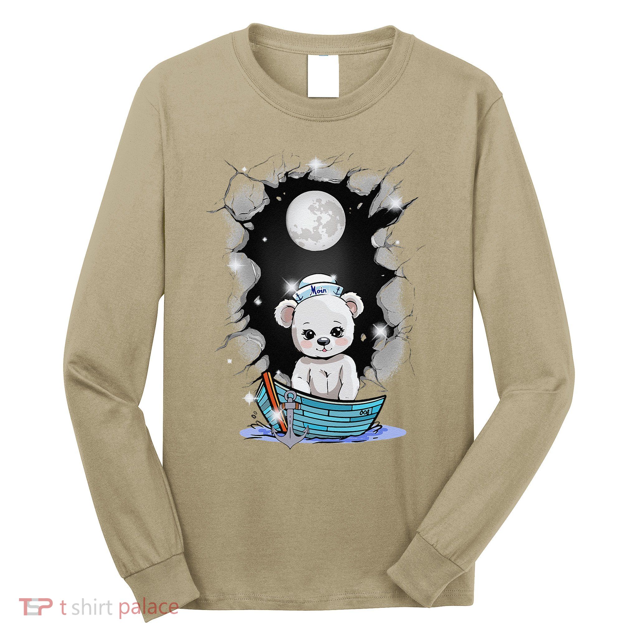 Cute Teddy Bear Teddy Bear Sailor Mystical Maritime Child Long Sleeve Shirt